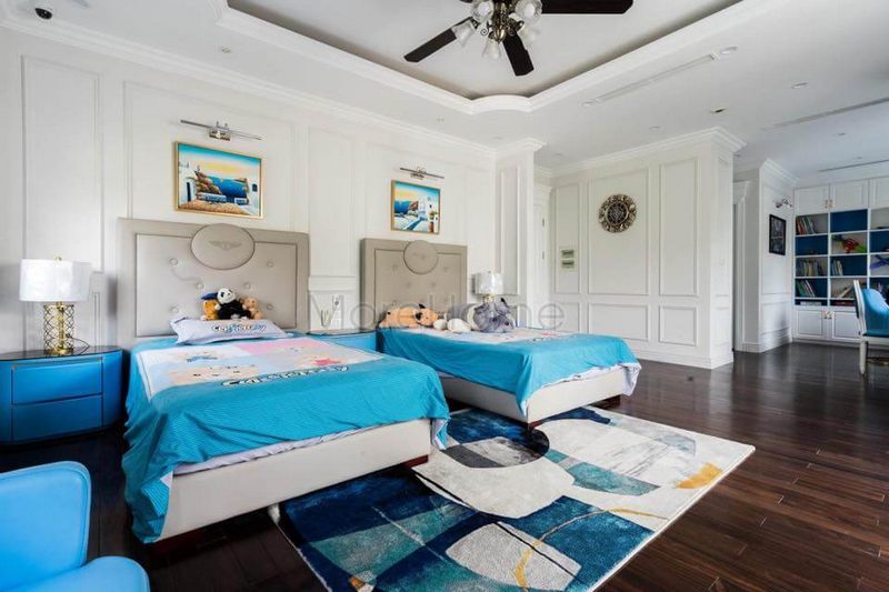 Giường ngủ gỗ công nghiệp cốt gỗ chống ẩm, kháng lực tốt là sự lựa chọn hoàn hảo cho phòng ngủ các bé