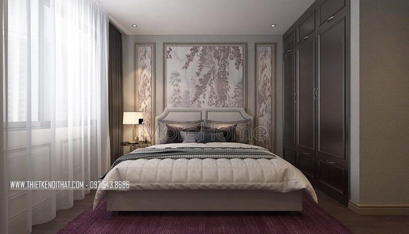 Phòng ngủ con tối giản nhưng đầy đủ tiện nghi nhất định, giúp bé có được không gian riêng tư.