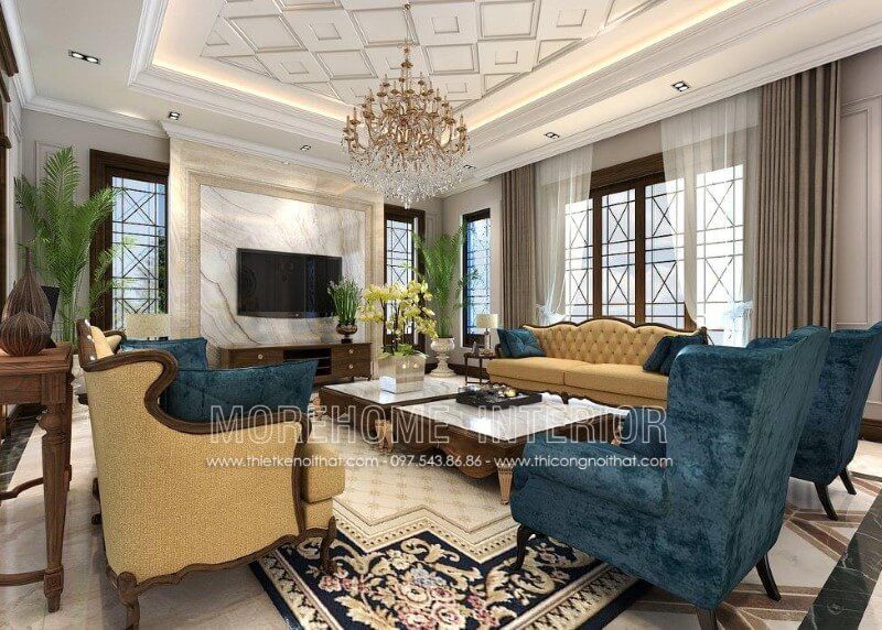 Mẫu thiết kế sofa gỗ óc chó tân cổ điển luôn được coi là dòng sản phẩm cao cấp , mang đến phong cách sống của quý tộc.