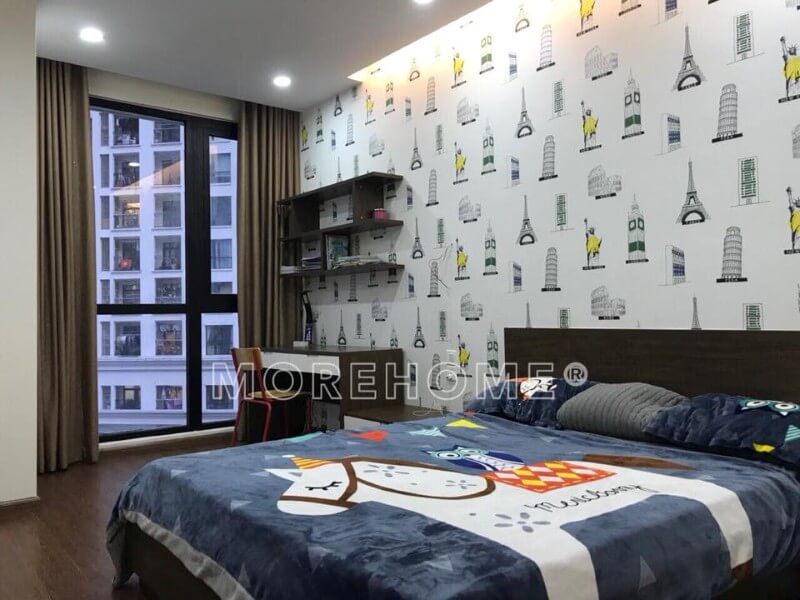 Thi công hoàn thiện nội thất phòng ngủ con trai bé trai tại căn hộ chung cư Imperia Garden Nguyễn Huy Tưởng Thanh Xuân Hà Nội